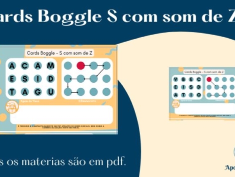 Cards Boggle S com som de Z