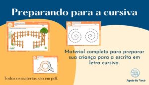 Preparando para a cursiva
