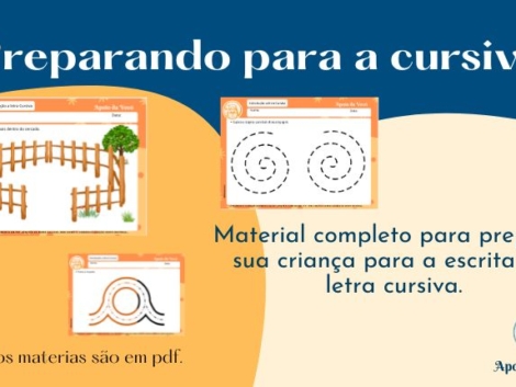 Preparando para a cursiva